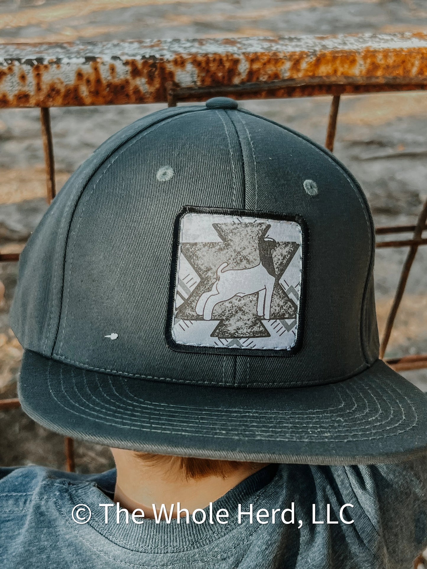 Gray Show Goat Patch Cap