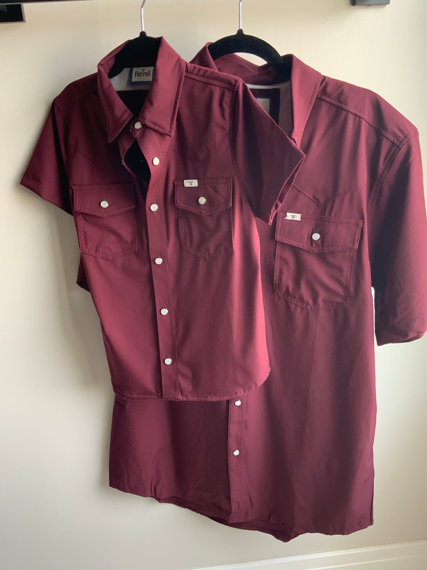 Maroon Ferrell Snap Shirt