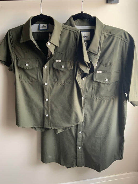 Olive Ferrell Snap Shirt