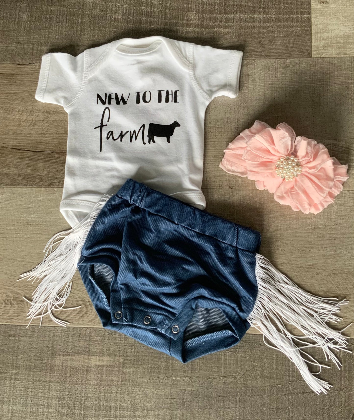 Denim Shorts w/ Fringe