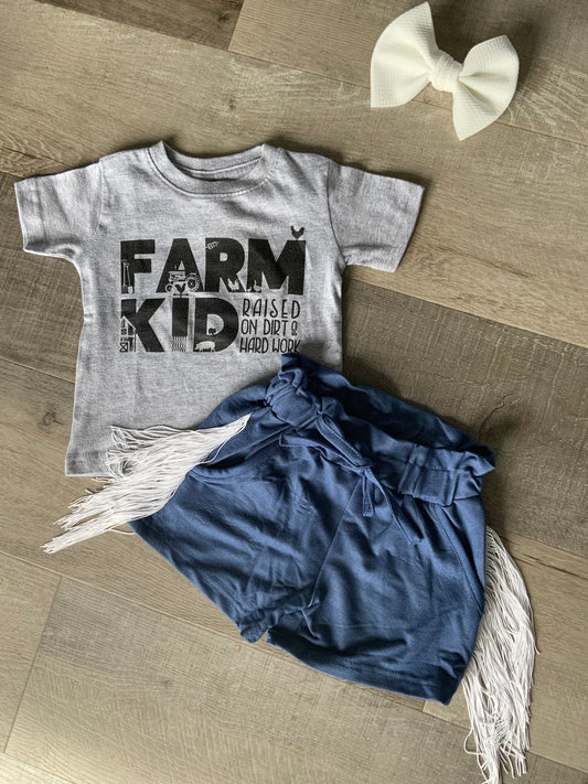 Denim Shorts w/ Fringe