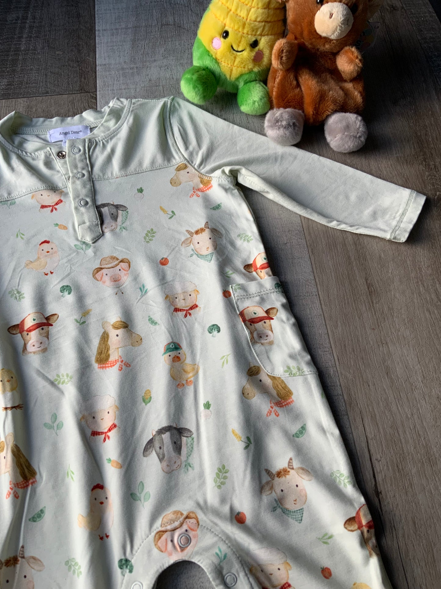Farm Faces Romper