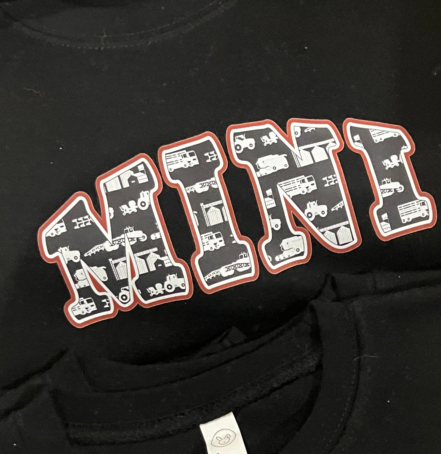 Mini Tractor Black Sweatshirt