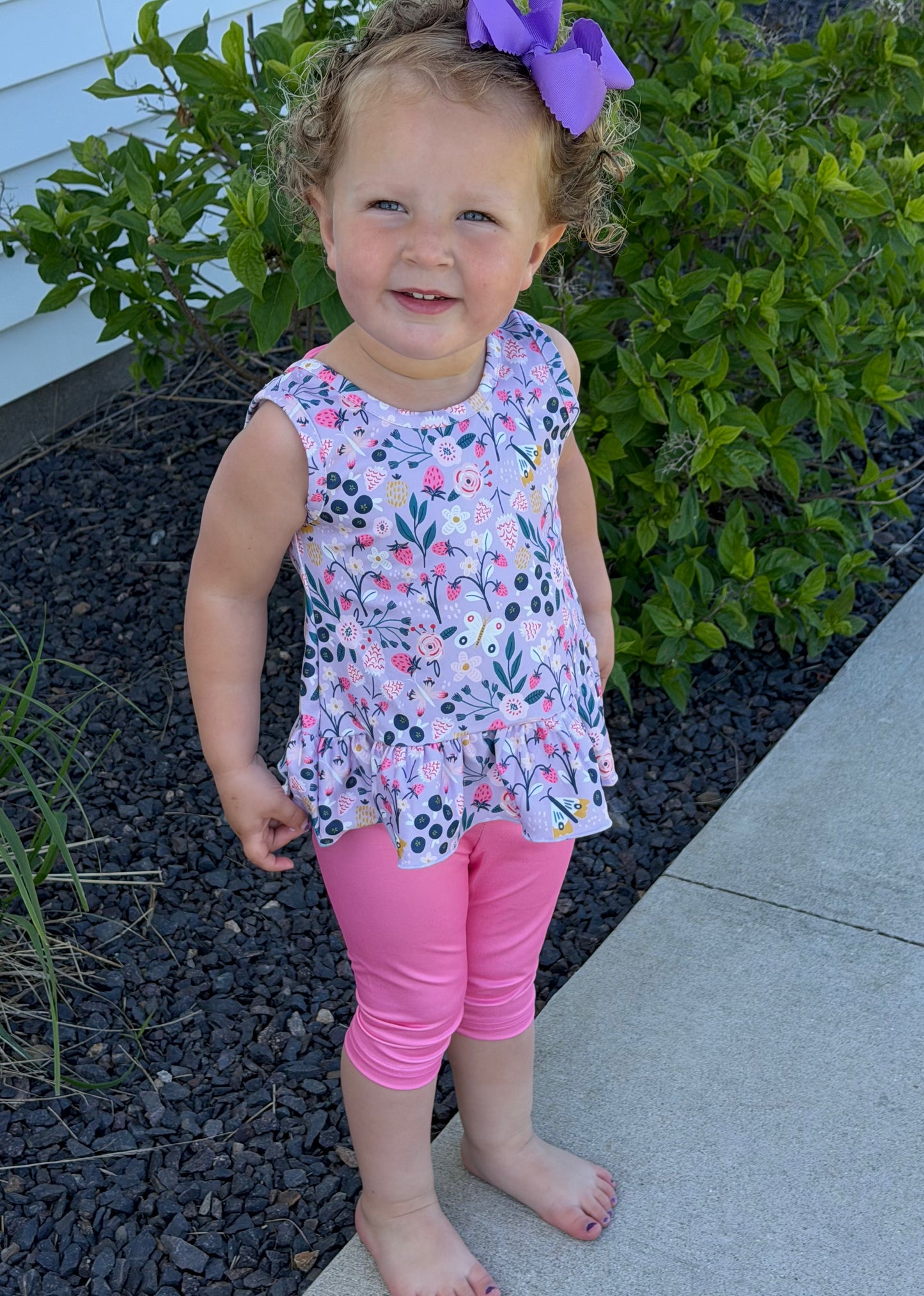 Berry Breeze Capri Set