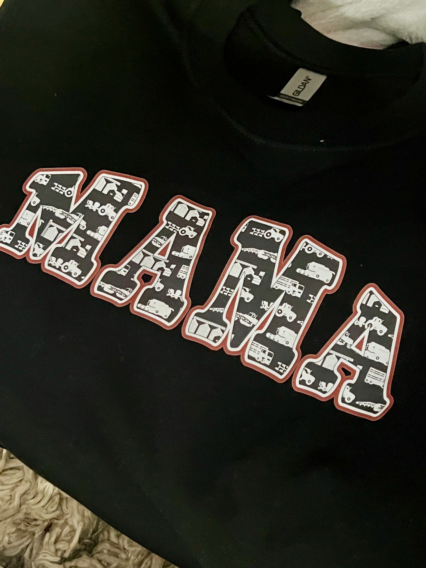 Tractor Mama Black Crewneck Sweatshirt