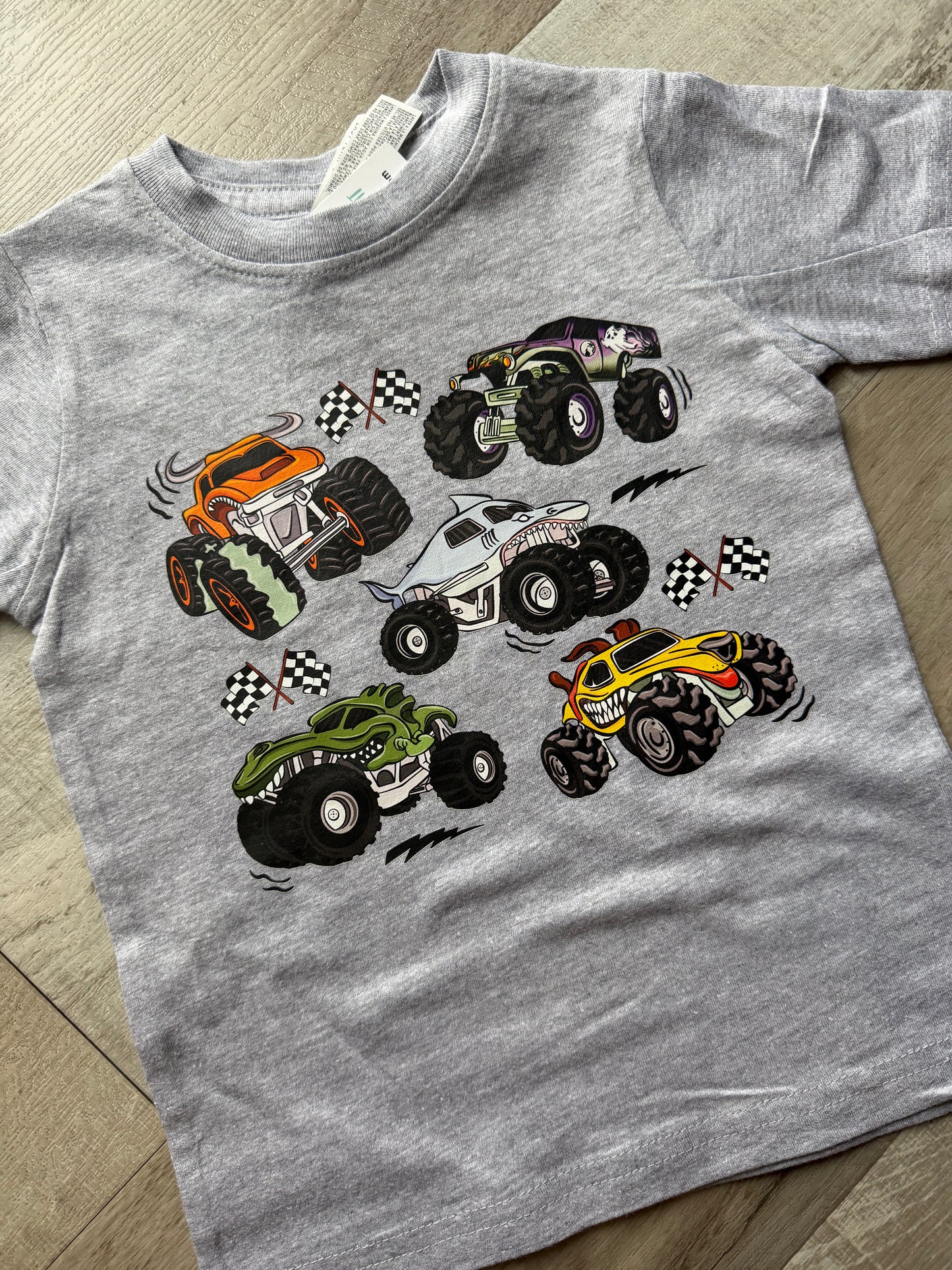 Monster Truck Check Tee