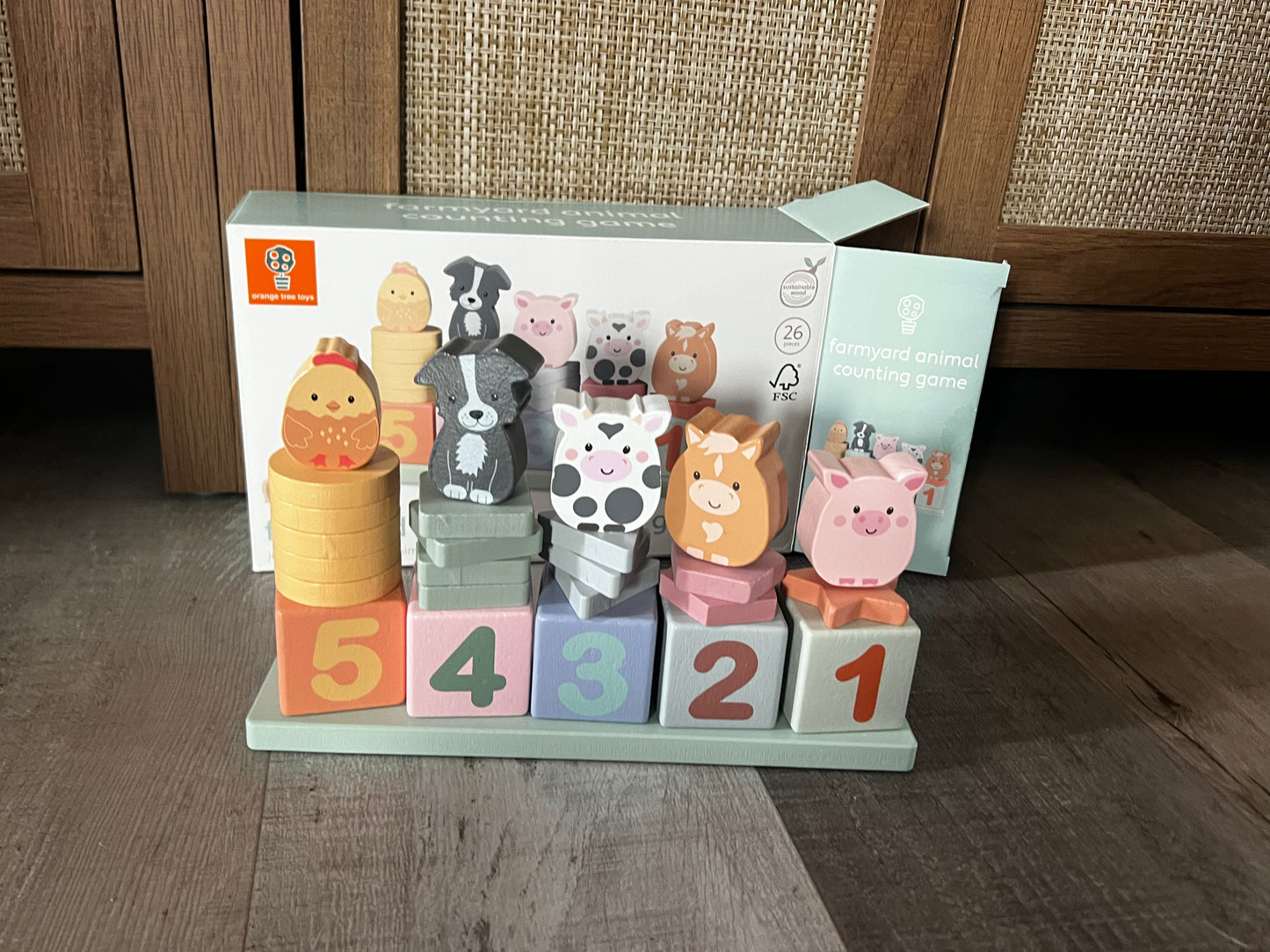 Farmyard Wooden Counting Game