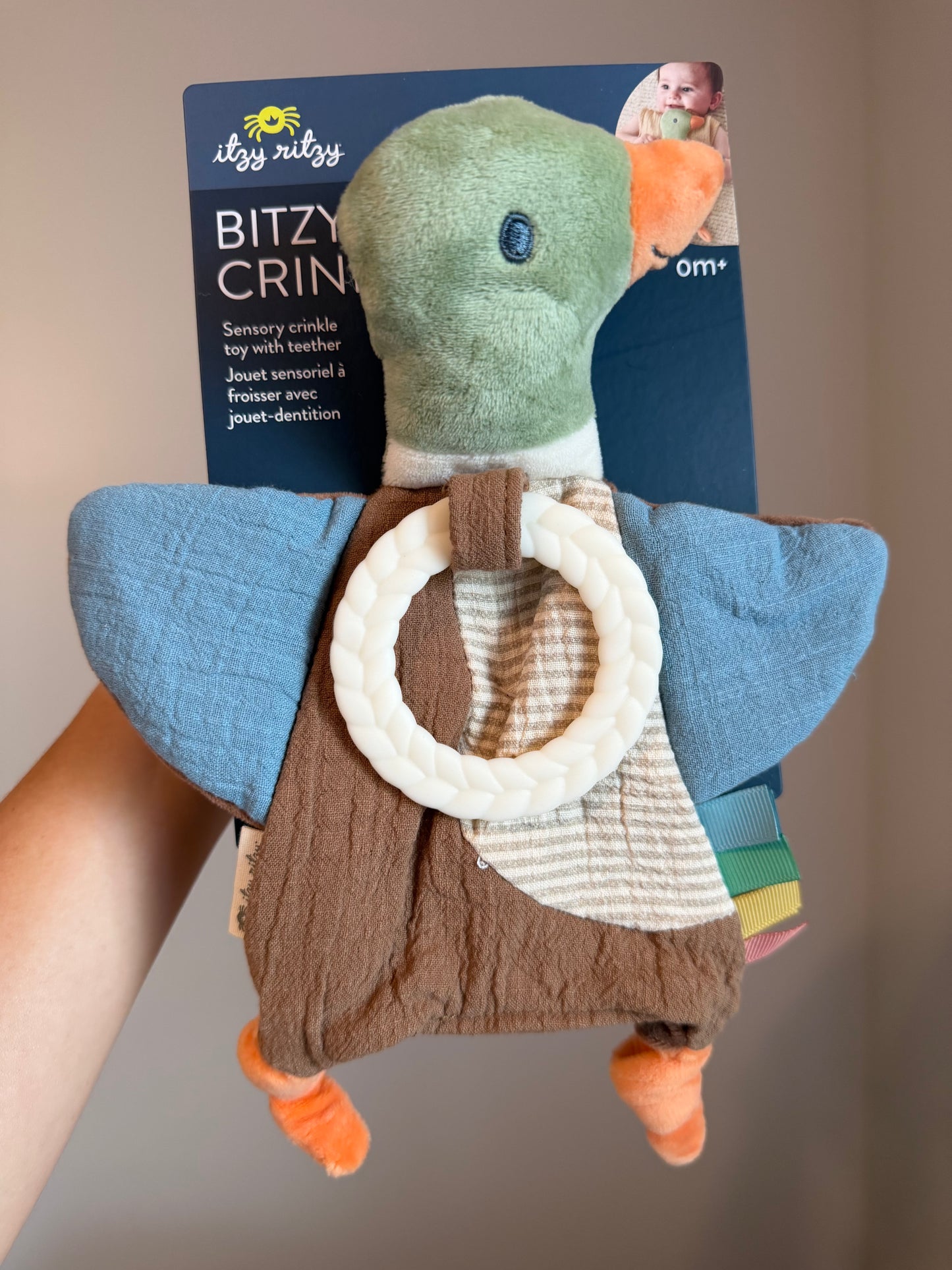 Mallard Bitzy Crinkle Toy