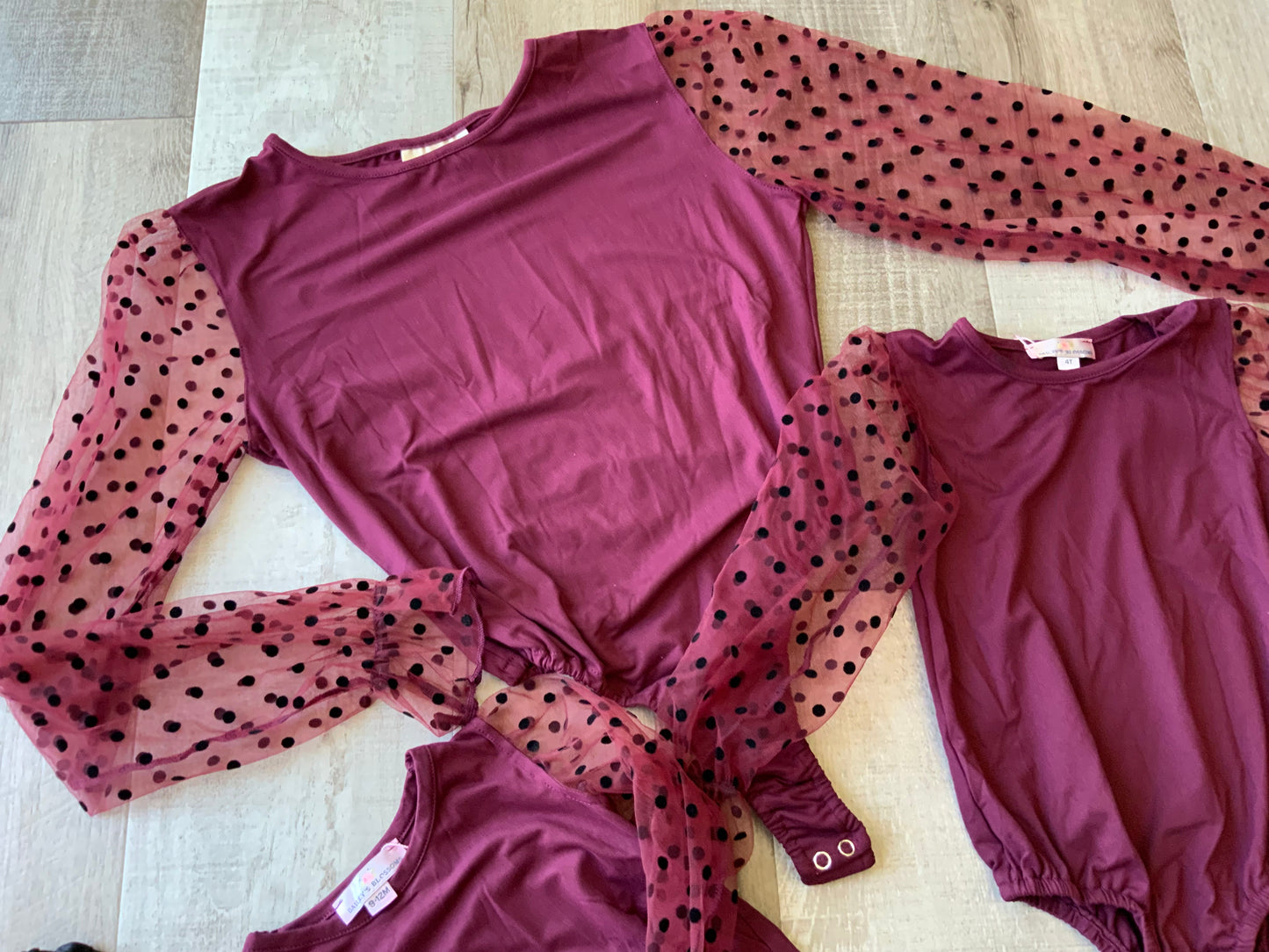 Sheer Dot Sleeve Leotard