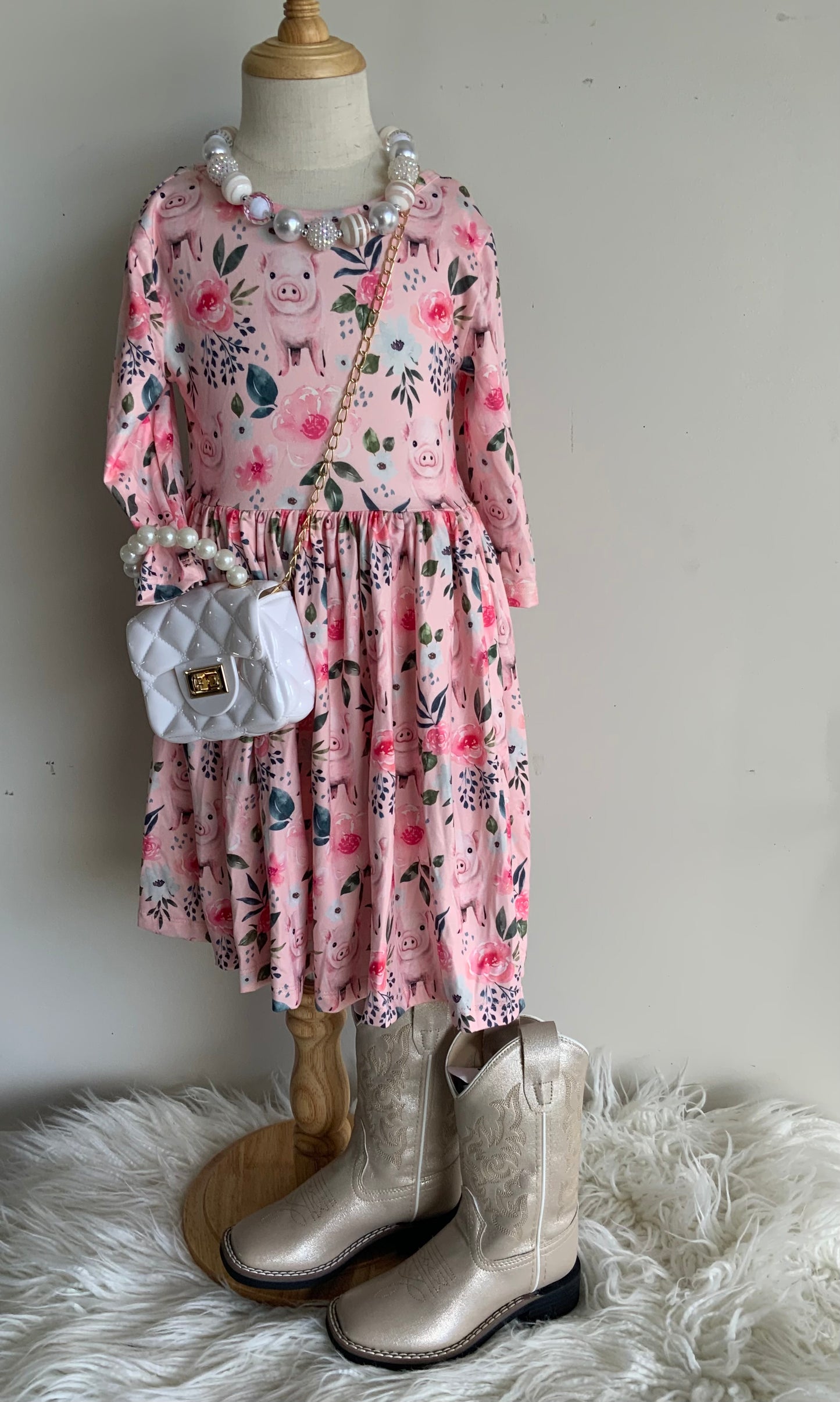 This Little Piggy Twirl Dress & Bodysuit