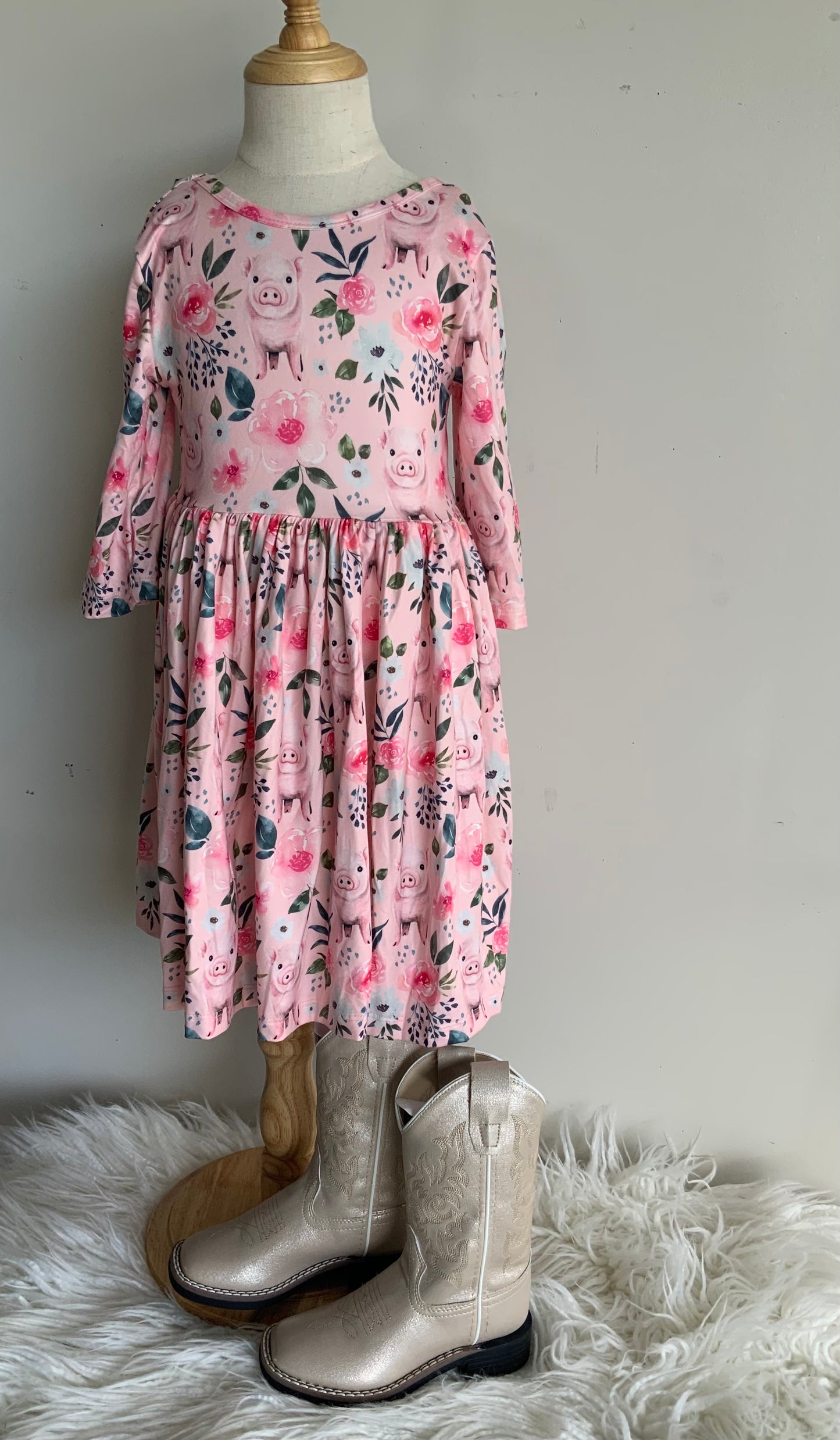This Little Piggy Twirl Dress & Bodysuit