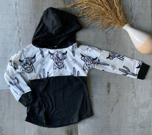 Black & White Highland Hoodie