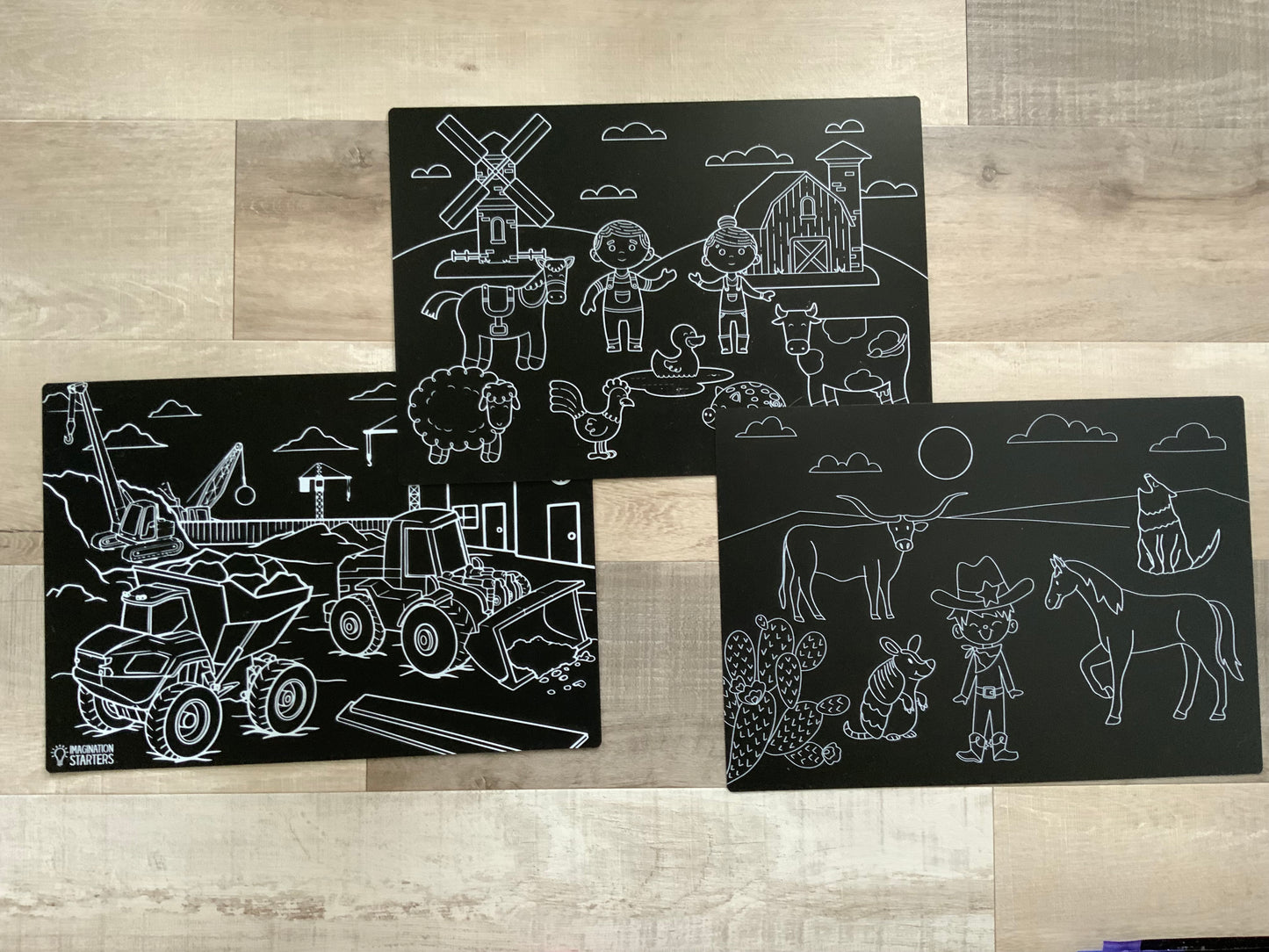 Chalkboard Coloring Placemat 12”x7”