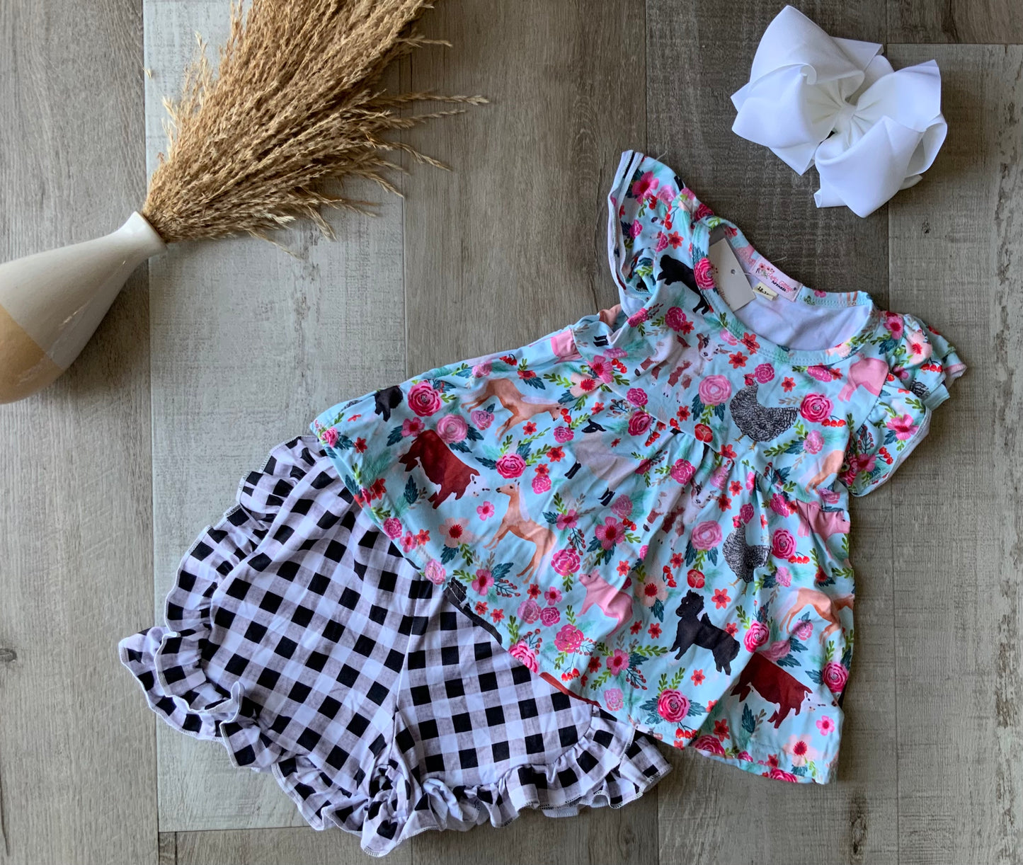 Aqua Livestock Shorts Set