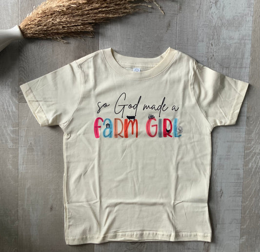 So God Made a Farm Kid Tee