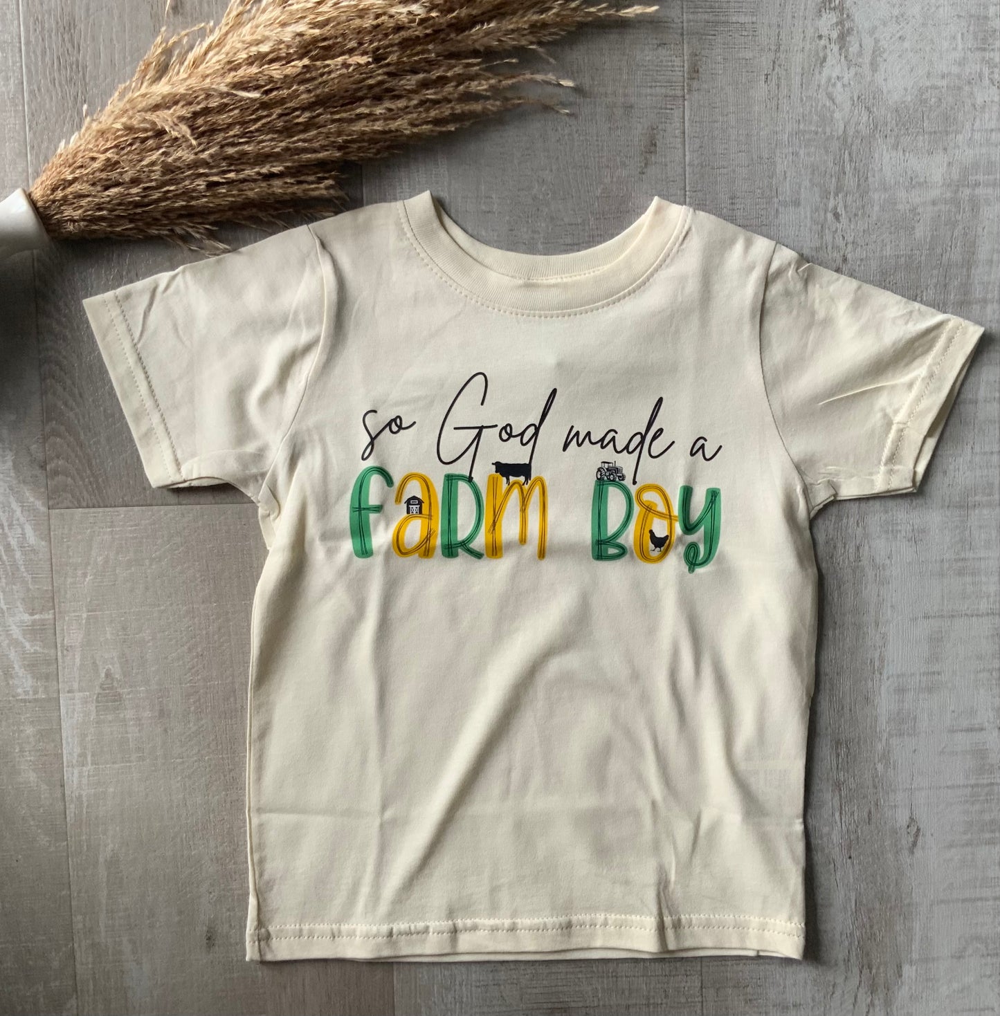 So God Made a Farm Kid Tee
