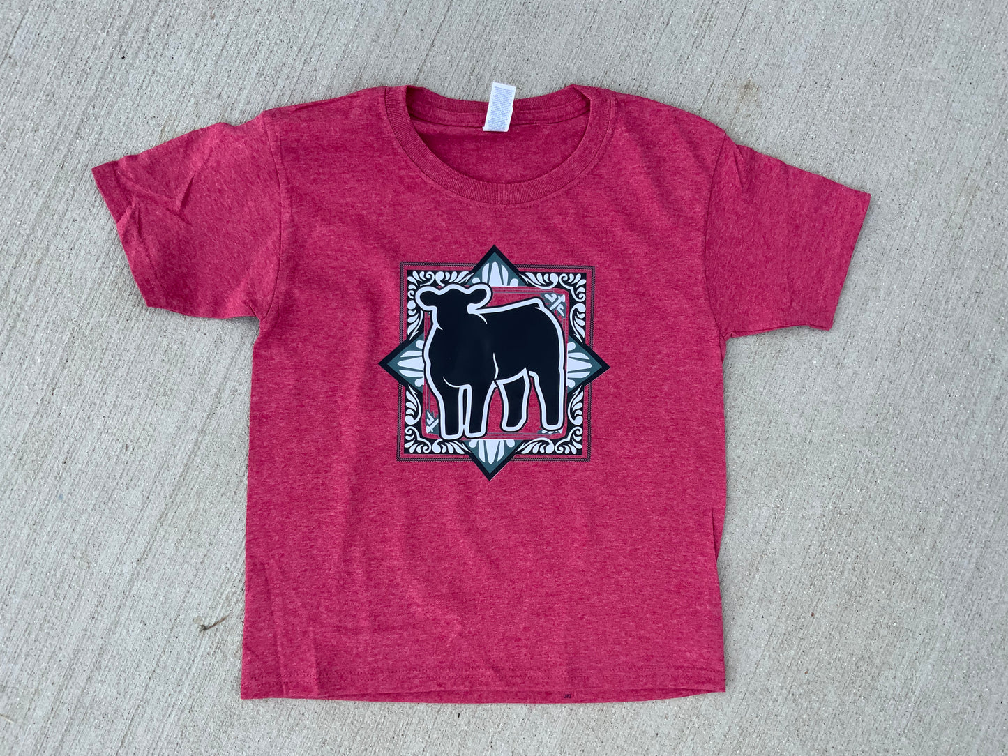 Maroon Show Cow GTown Tee