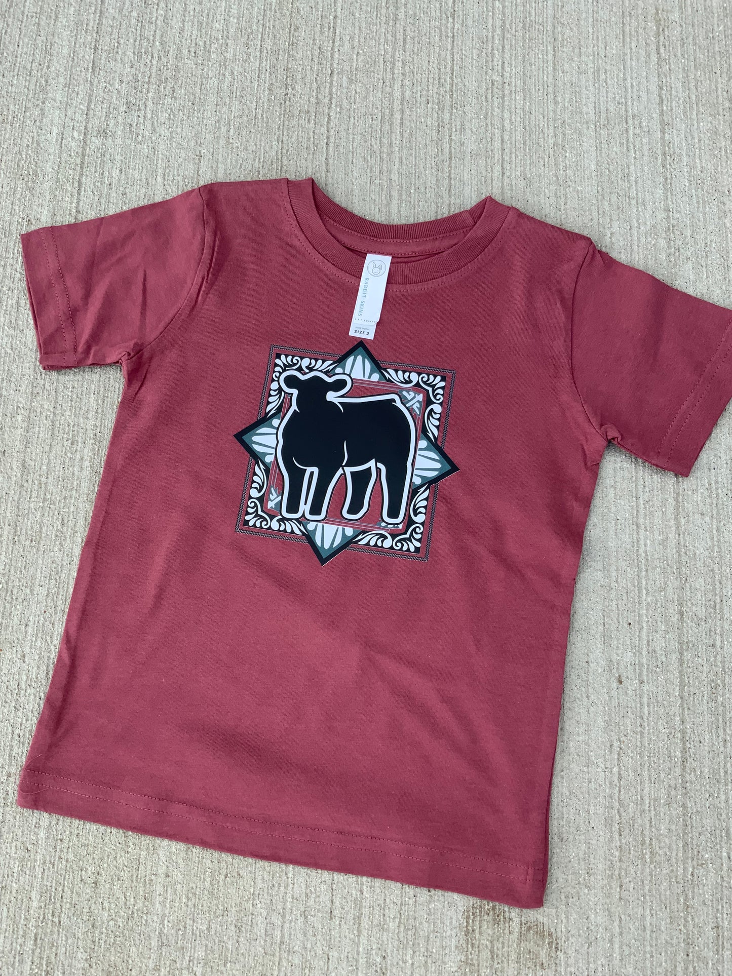 Maroon Show Cow GTown Tee