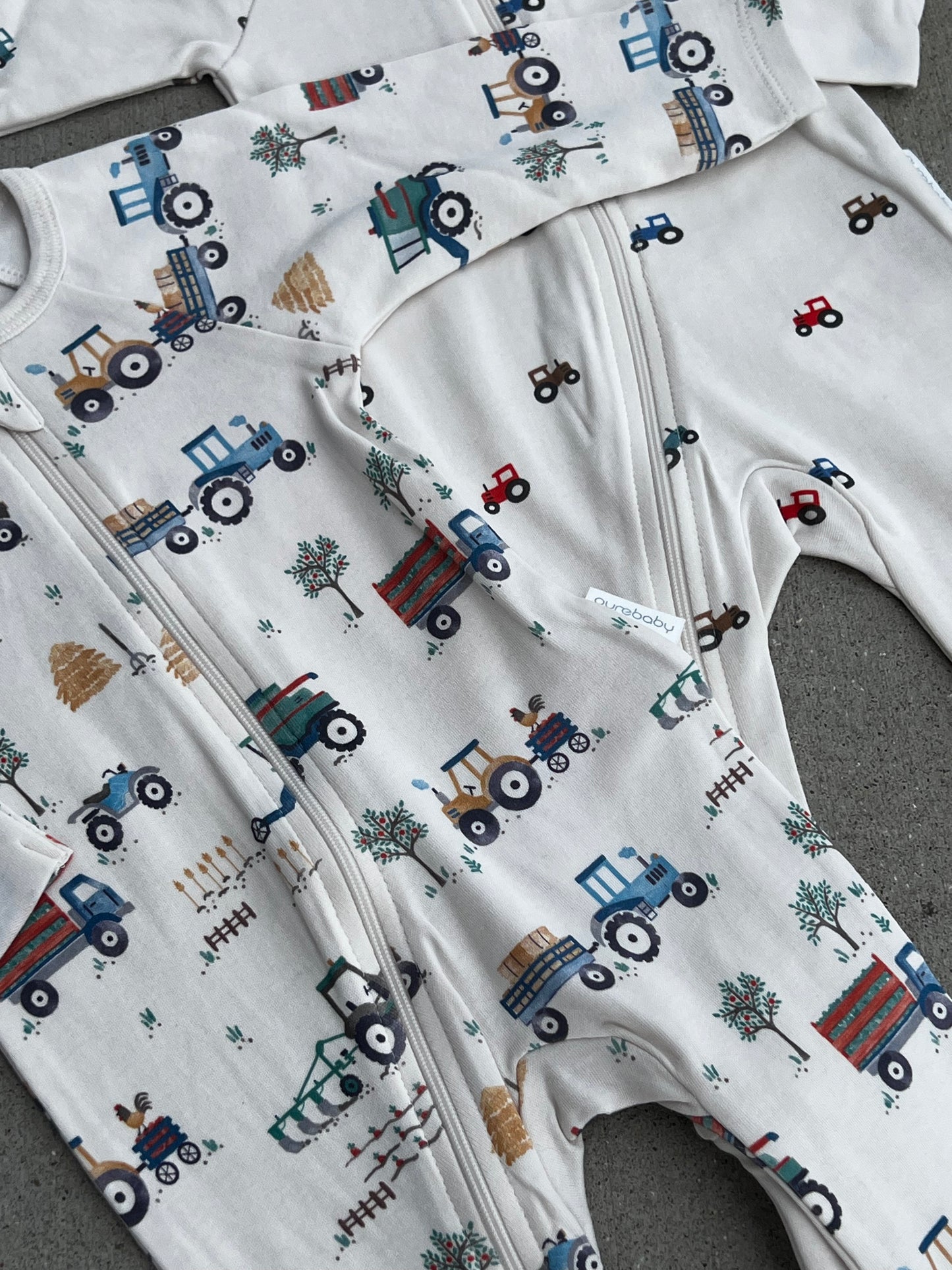 Farm Vehicles Zipper Sleeper 2 Pack