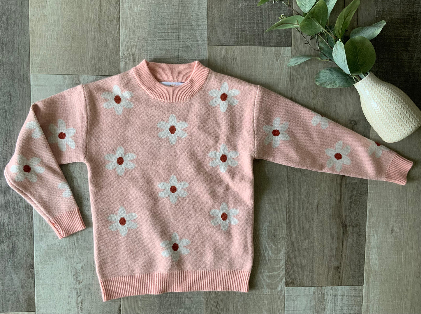 Blush Flower Sweater