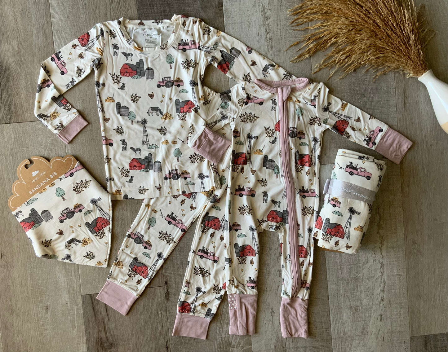 Pink Farmer 2 Piece Loungewear