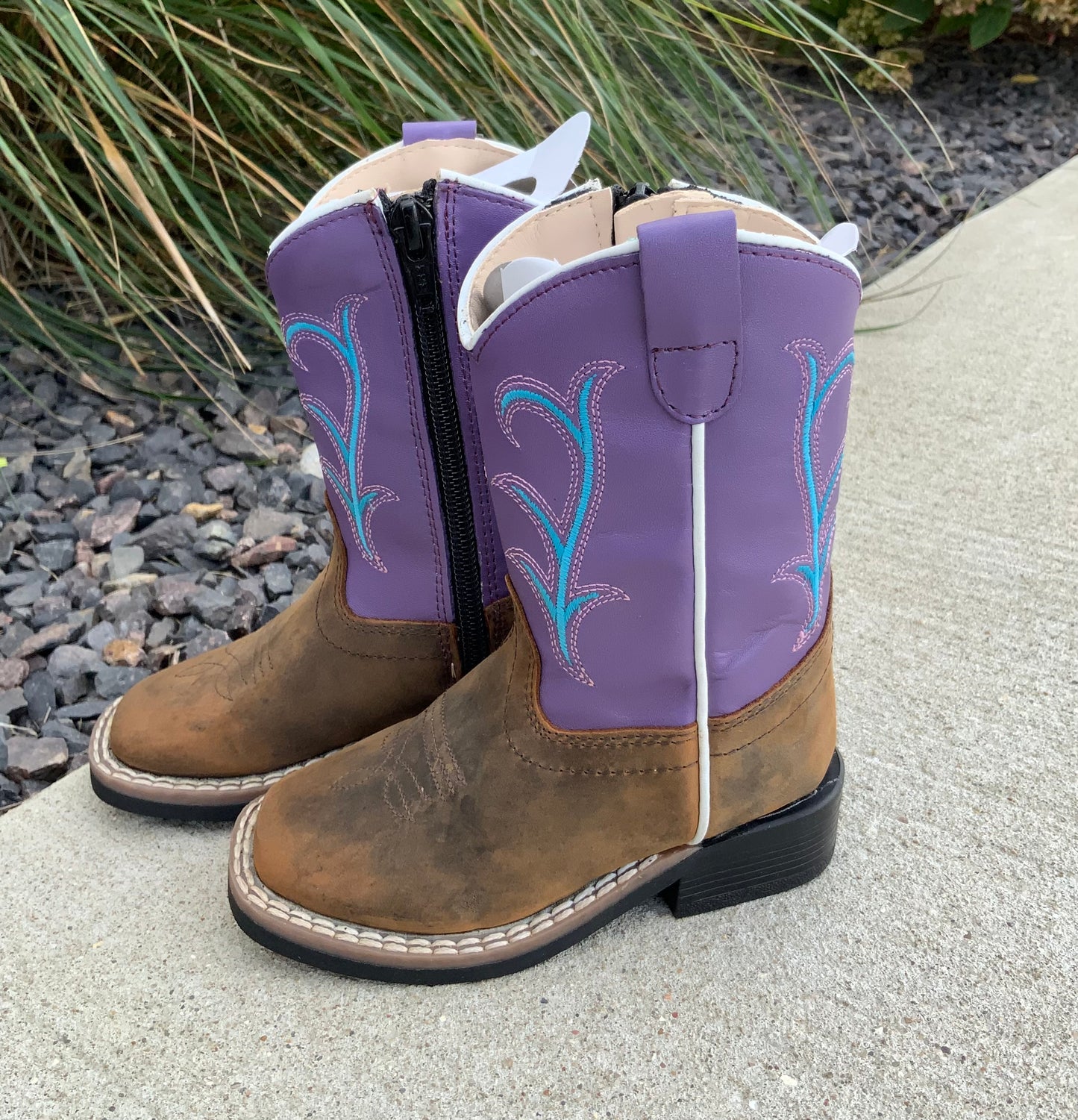 Brown Toe w/ Purple Tops
