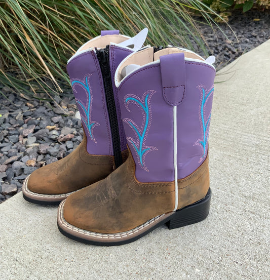 Brown Toe w/ Purple Tops