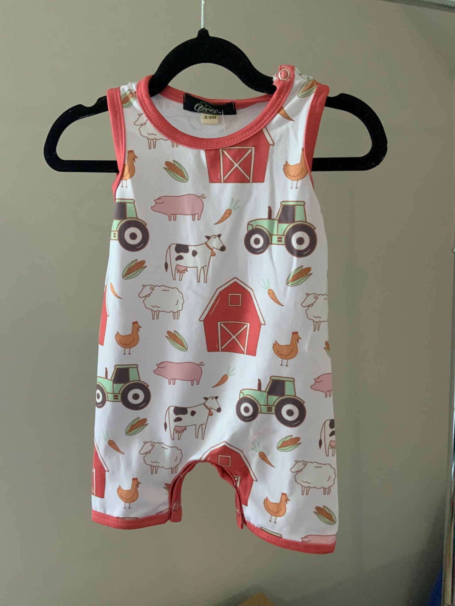 Barn Farm Tank Romper