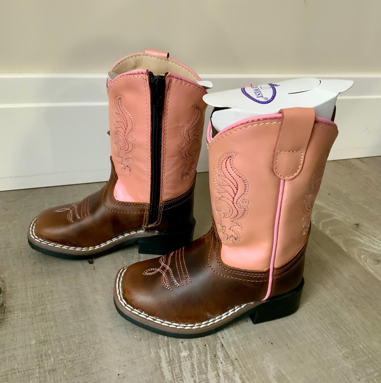 Pink Shimmer Brown Boot