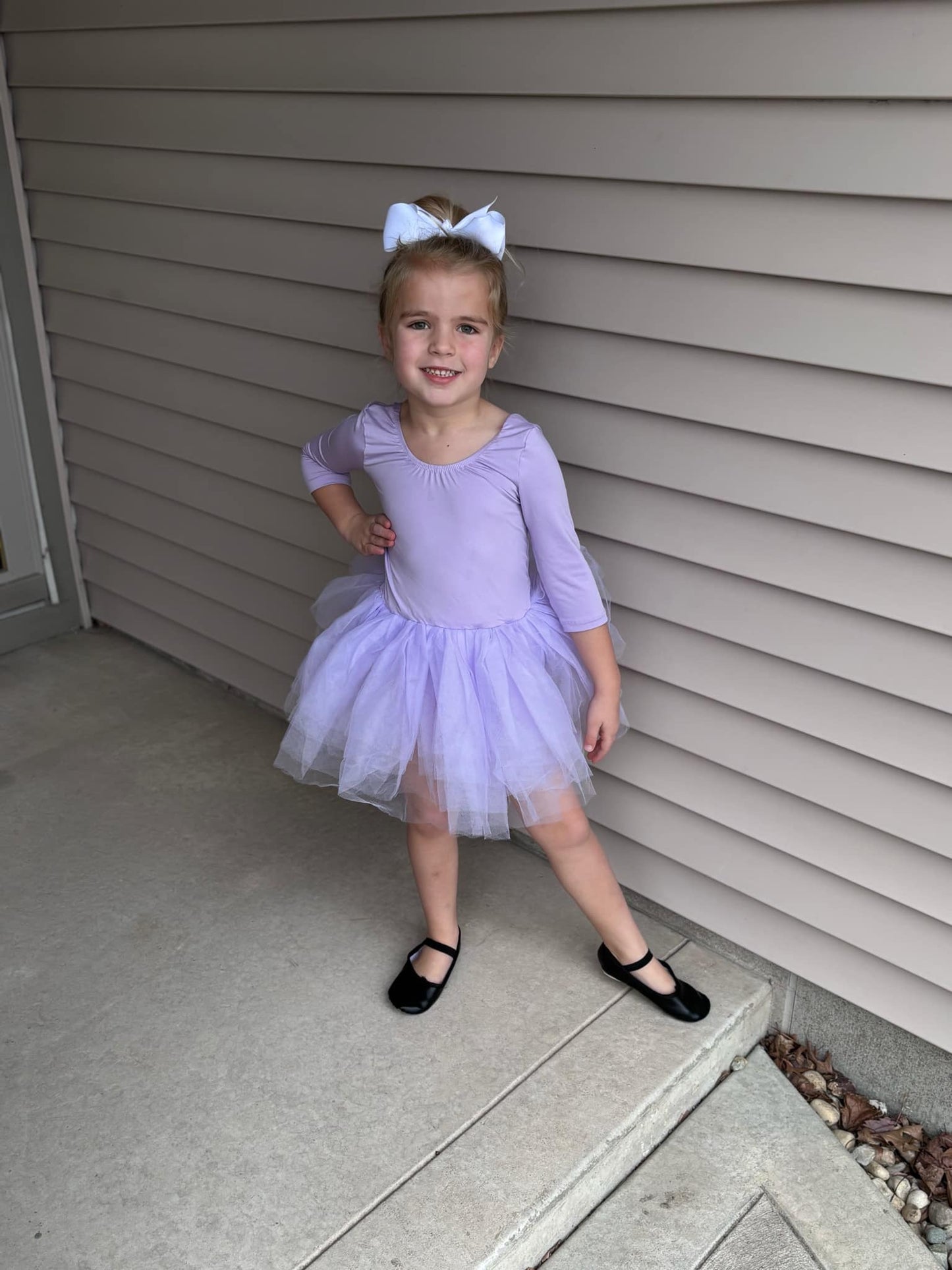 Lavender 3/4 Tutu Leotard