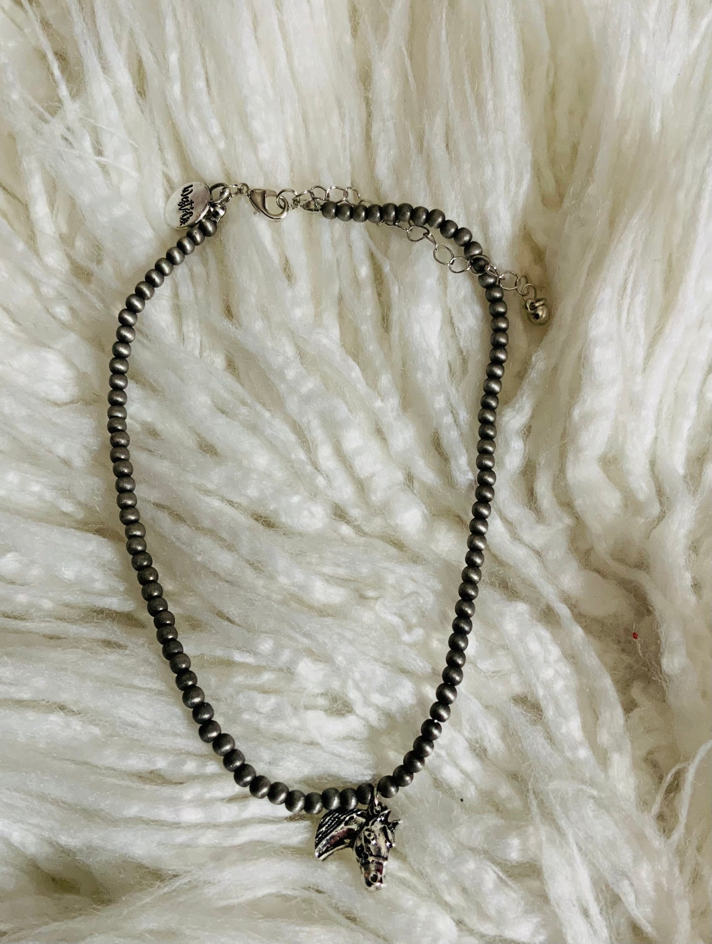 14” Dainty Horse Head Necklace