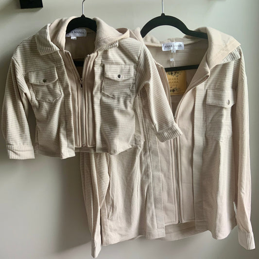 Textured Khaki Jacket