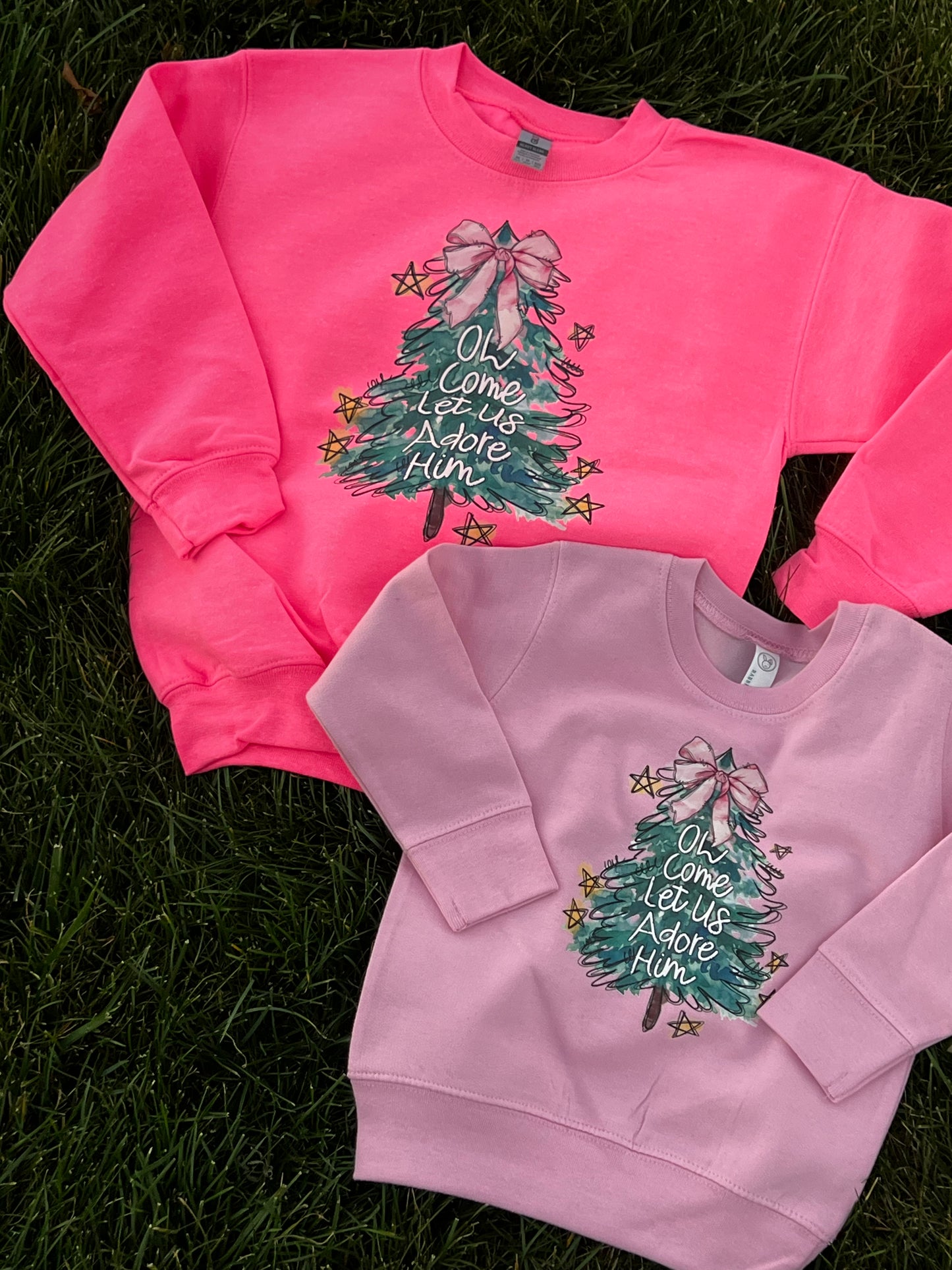 O Come Let Us Adore Him KIDS Sweatshirt
