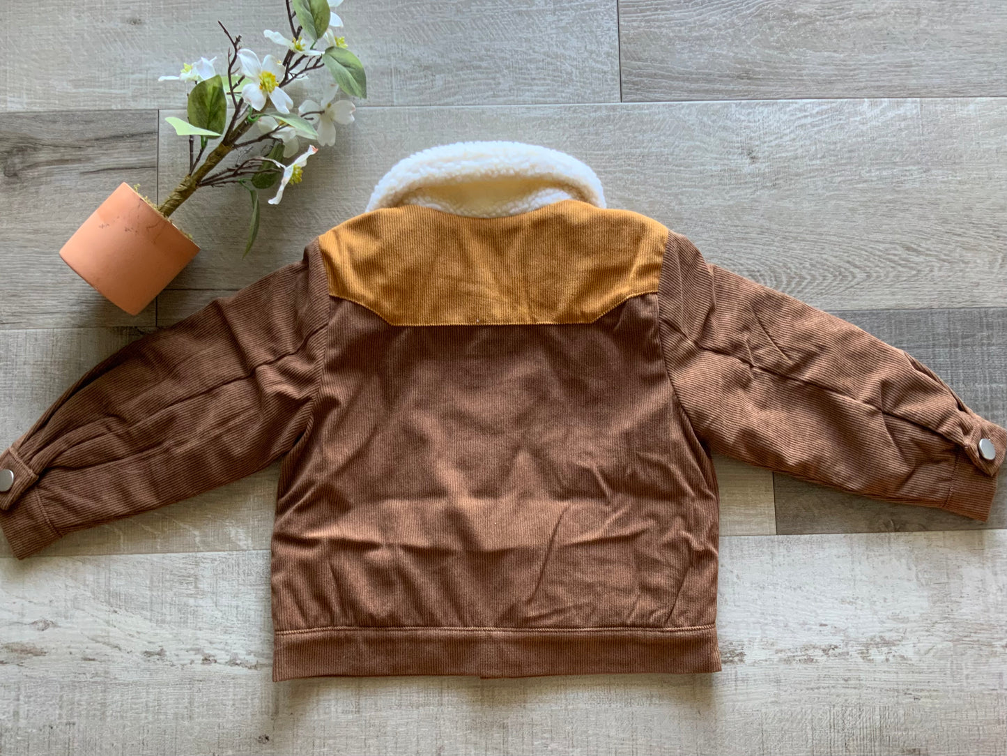 Boys Brown Lined Jacket