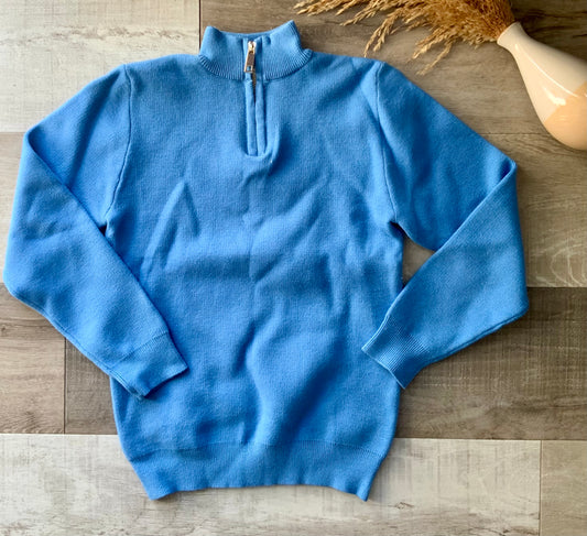 Blue 1/4 Zip Pullover