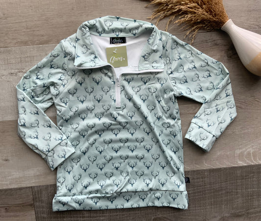 Sage Deer Quarter Zip