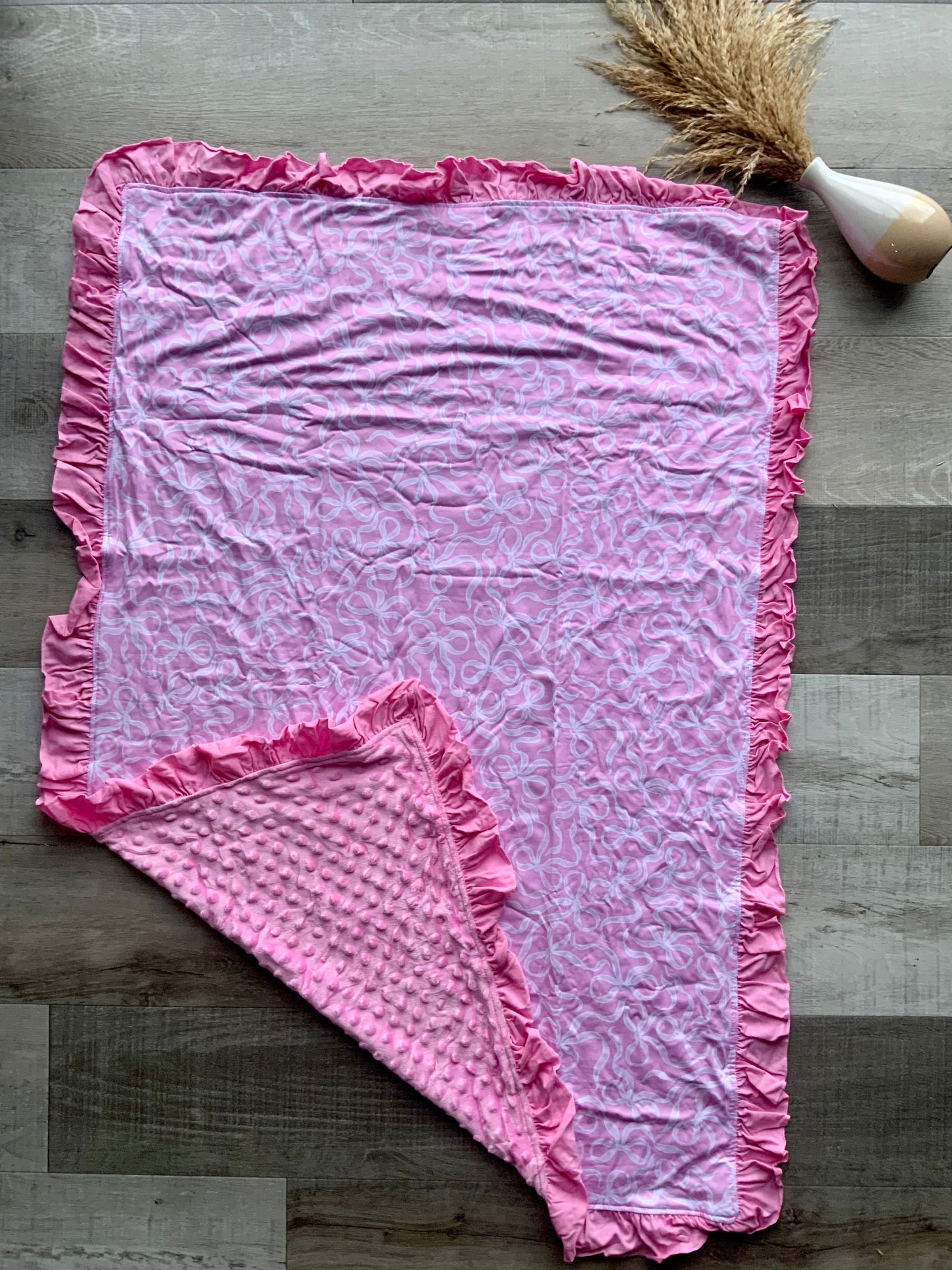 Bubble Gum Ribbon Blanket