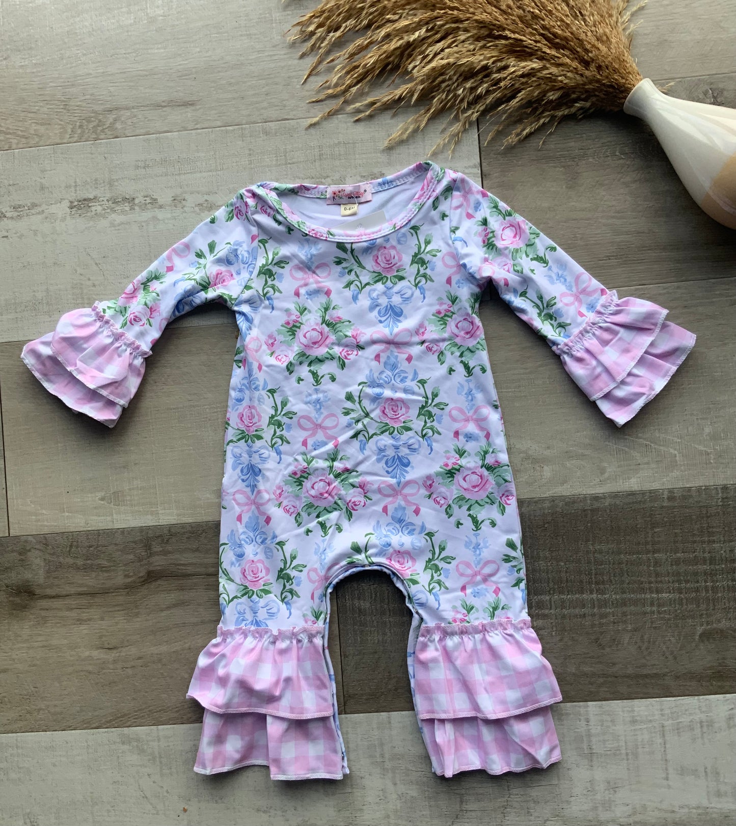 Victoria Garden Ruffle Romper