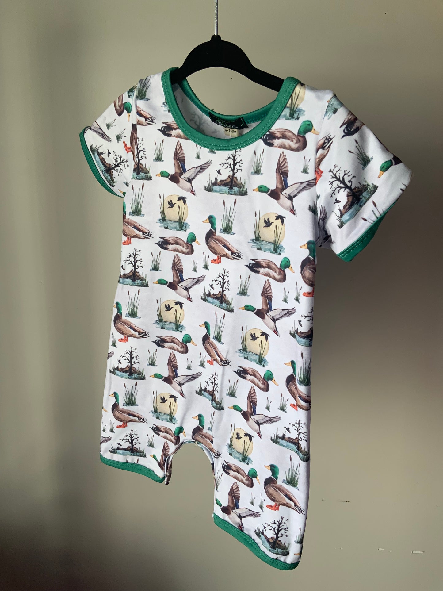 Sunset Mallard Shorts Romper