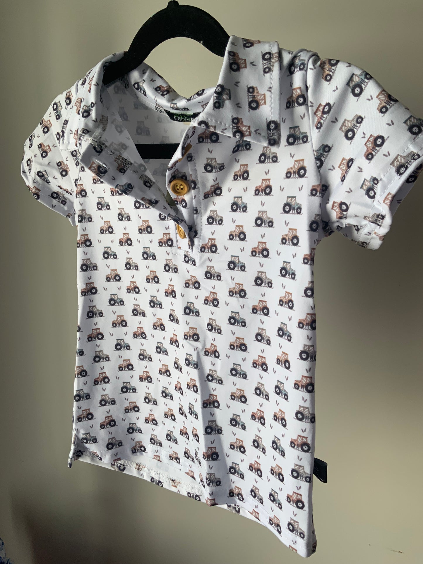 Tiny Tractor Collar Shirt