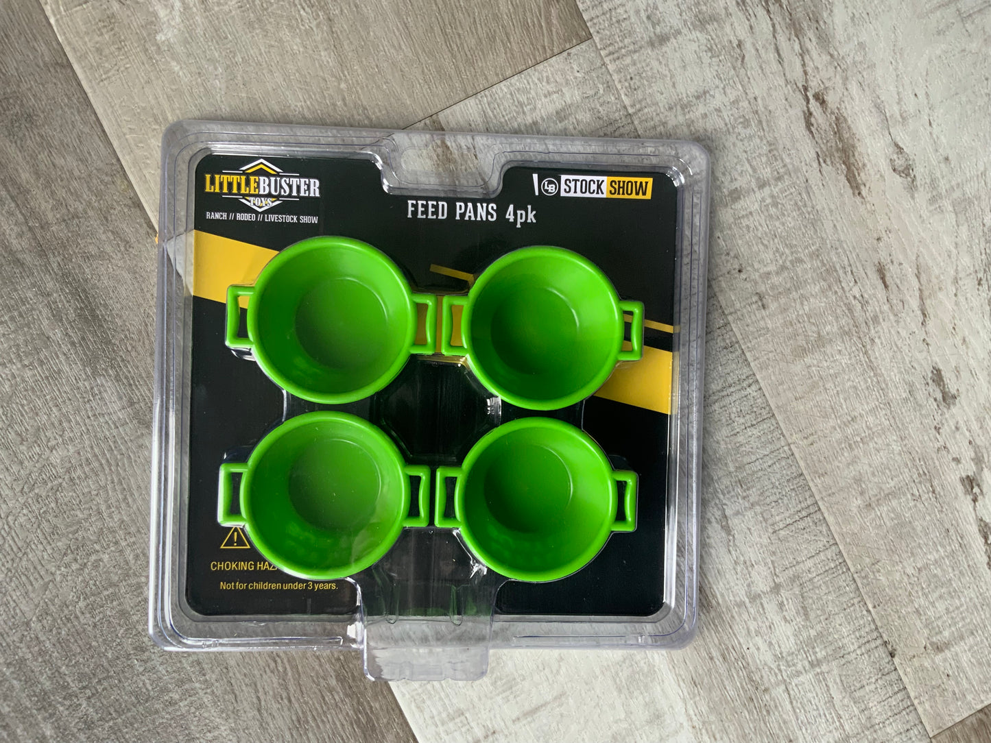 4Pck Green Feed Pans