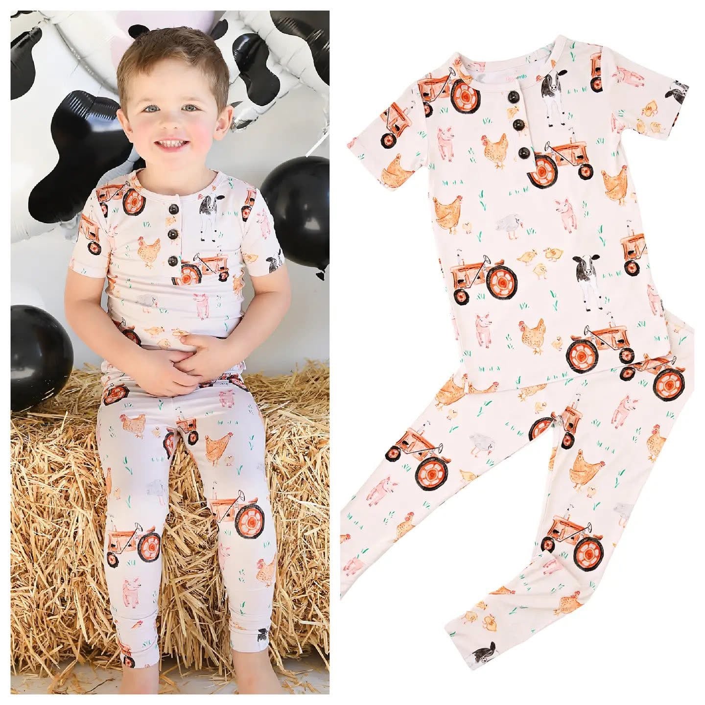 Millie Moo 2 Piece Pjs