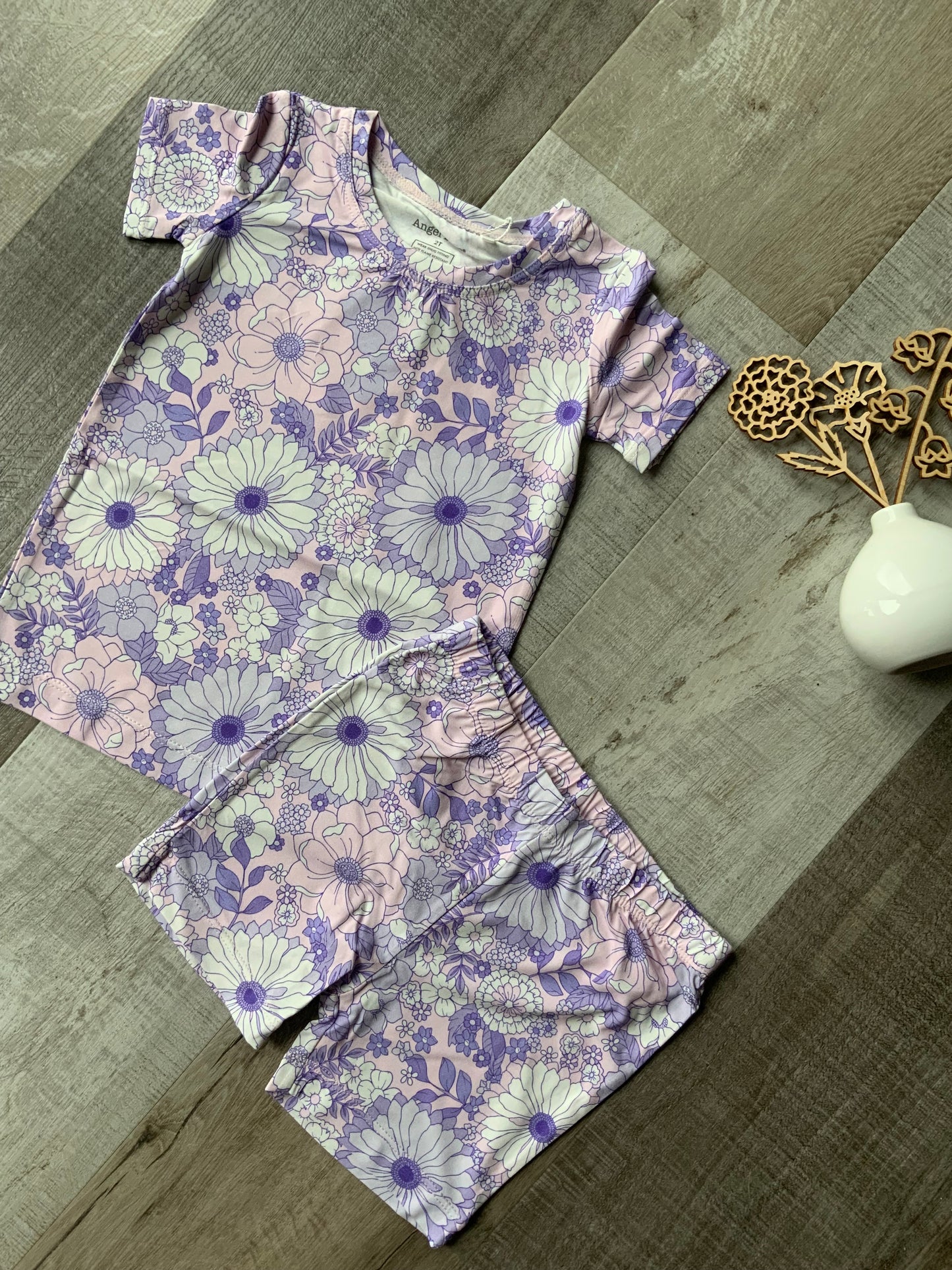 Lacy Lavender Shorts Pjs