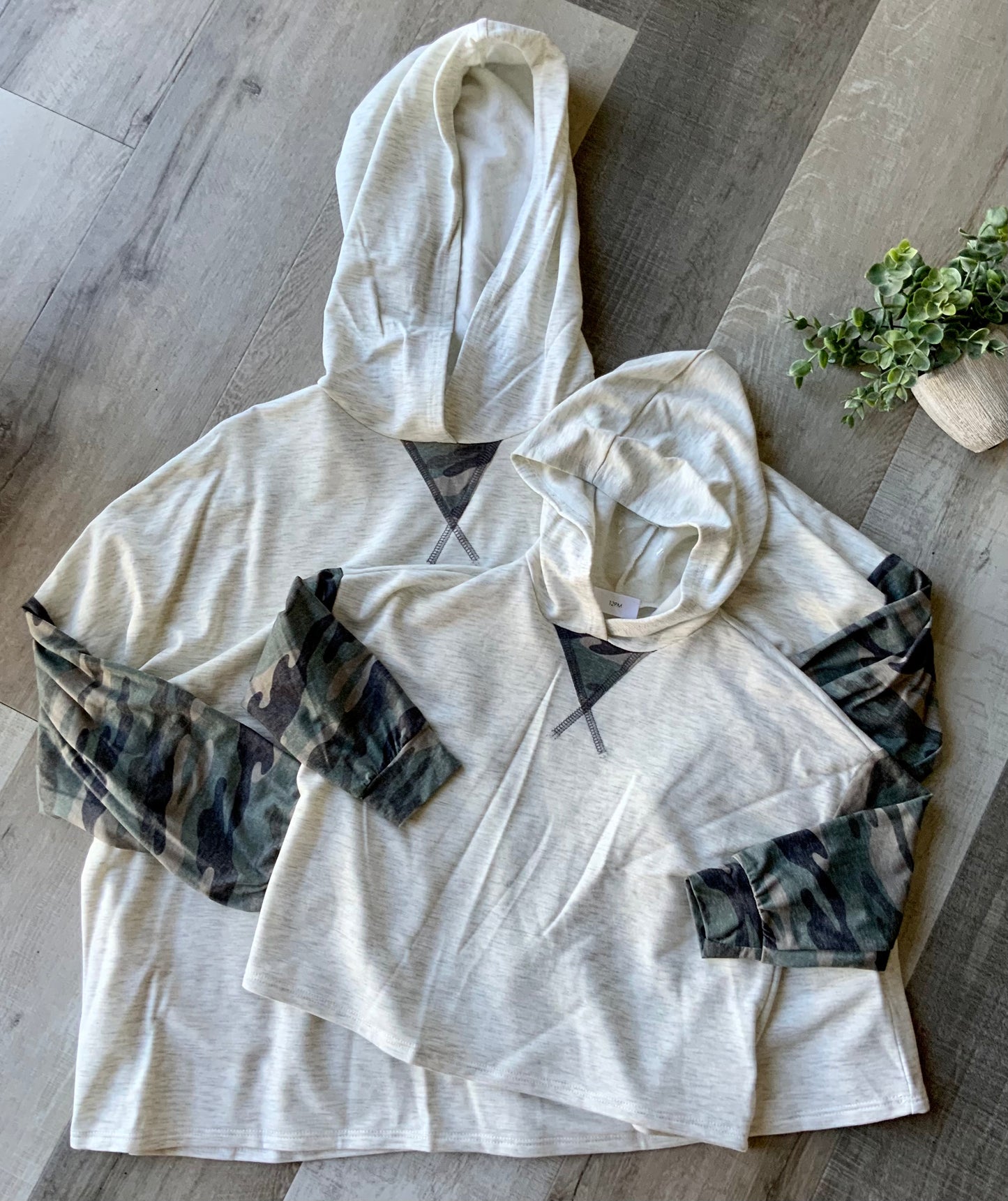 Camo & Oatmeal Hoodie