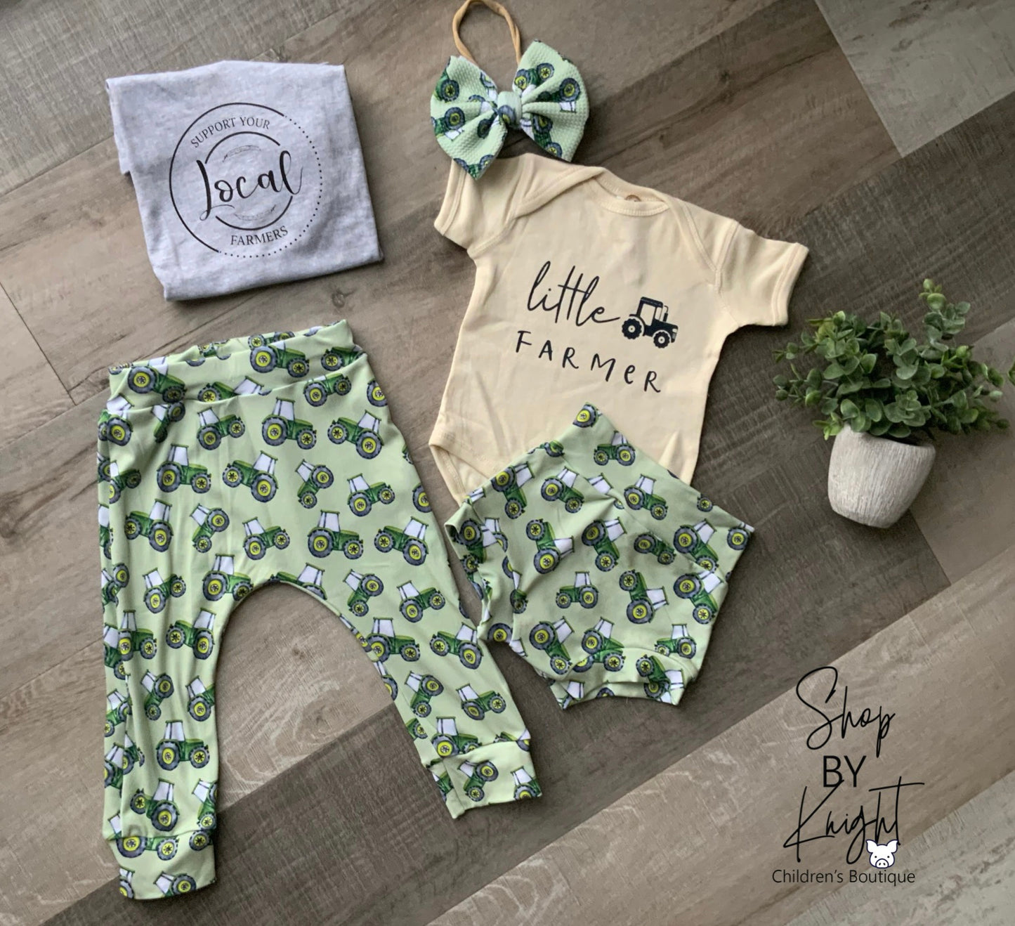 Handmade Green Tractor Bottoms