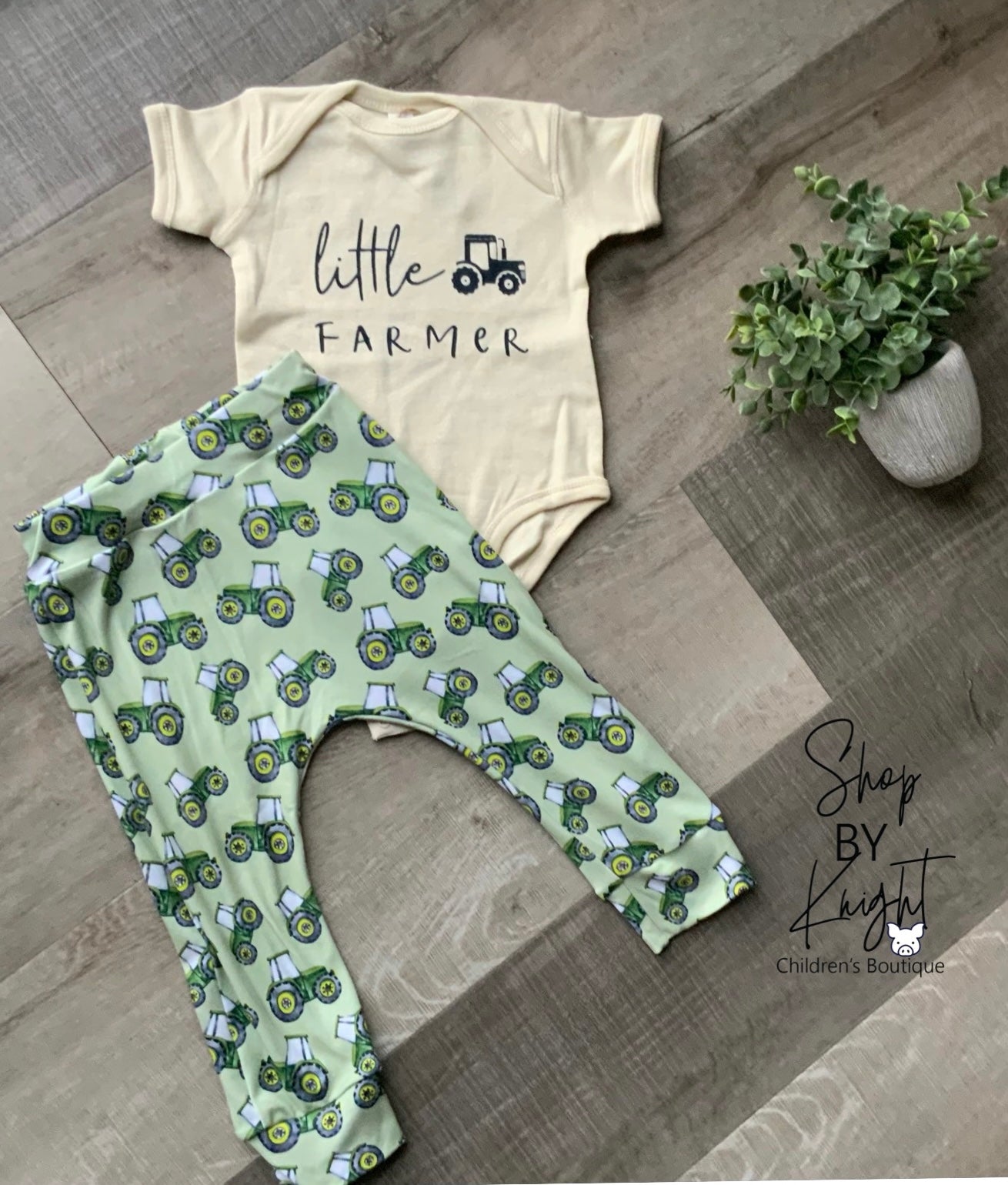 Handmade Green Tractor Bottoms