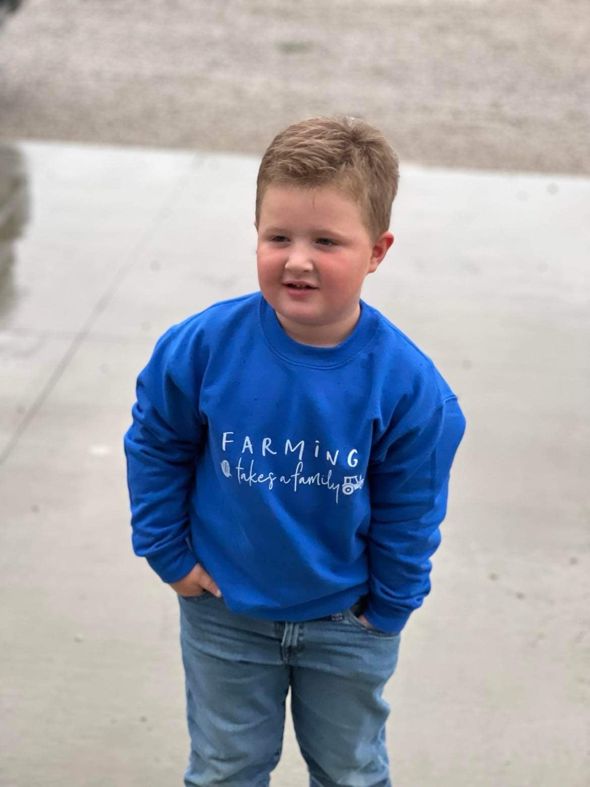 Farming Takes a Family Crewneck Sweatshirt