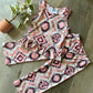 Pink Aztec Wide Leg Pant Set