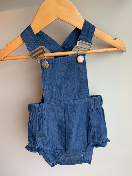 Infant Girls Denim Overalls