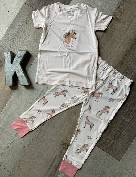 I Love Horses LS Pjs